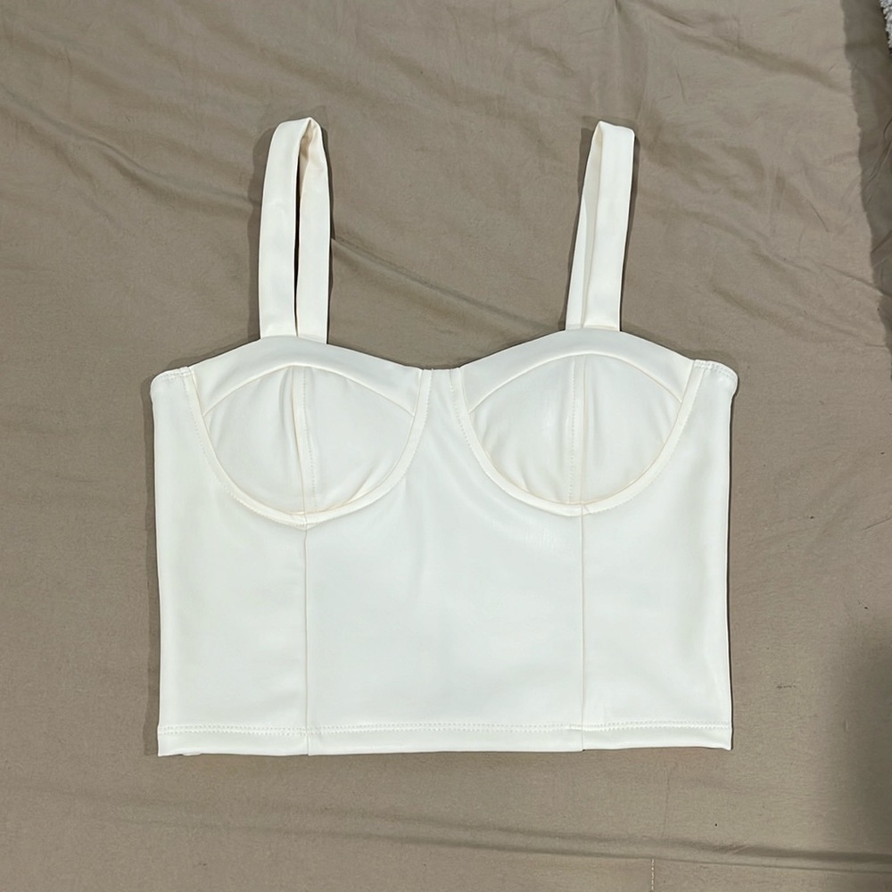 Faux Leather Bustier [ZARA for exposure]